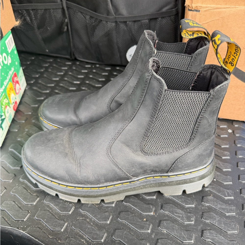 Dr. Martens Black Men's Slip-On Boots